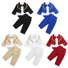 Baby Boys Gentlemen Outfits Wedding Jacket And Pant Formal Suits 2pcs set Party