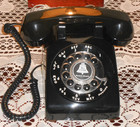 Excellent Vintage Western Electric Classic Black Rotary Dial Desk Phone  Works 