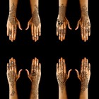 9 Sheet Henna Stencils Temporary Tattoo Stencils henna 8 2 l X 4 7 w  Black 