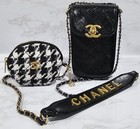 Chanel Makeup Black Mini Crossbody Bag Coin Purse Set - Vip Gift
