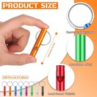 200 Pcs Emergency Whistles With Keychains Aluminum Extra Loud Survival Safety   