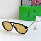 New Bv1273 Women s Sunglasses Black Frame Yellow Lens Gift Box