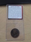 Queen Victoria Large Cent With Story Card  various Dates 