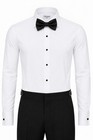 Berlioni Italy Men s Premium Formal Tuxedo Shirt With Bow Tie