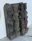 Group Of 4 Vintage Thai Buddhist Wood Statues temple Fragments Depicting Deities