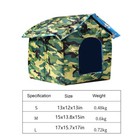 Weatherproof Outdoor Cat House  600d Pet Shelter Bed For Feral Cats   Dogs