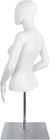 White Female Half Mannequin Faceless Adjustable Plastic Display With Metal Stand