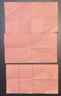 1900s Antique Delinquent Tax Pink Receipts Winchester Indiana 1905 1906 1907