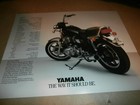 Original 1981 Yamaha Xs850 Special Motorcycle Sales Brochure