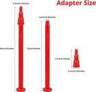 Semlos Butane Tank Adapter - Nozzle - Lighter And Torch 3 Set  Red