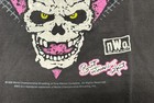 Rare  Wcw Nwo Bret Hitman Hart Pink Black Skull Vintage Shirt  xl   1998