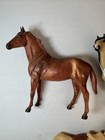 Breyer Horses Lot Of 3 Vintage Brown Accessories Saddle Horse Toy Figure Animal