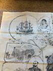 Antique Pictorial Queen Victoria Commemorative Handkerchief