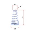 304 Stainless Steel Conical Cone Compression Spring Wire Dia 0 4-2mm High 8-30mm