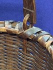 Antique Taghkanic Taconic Swing Handle Bushwacker Gathering Splint Woven Basket