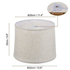 11 4 x12 6 x9 8  Drum Lampshade Beige For Table Lamp Floor Lamp Shade