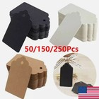 Us 50-250x Blank Kraft Paper Hang Tags Wedding Party Favor Label Price Gift Card