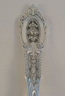 Rose Point-wallace Sterling Pierced Table Serving Spoon s 