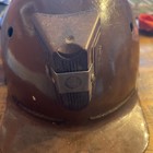 Vintage Antique Coal Miner Fiberglass Helmet Hard Hat Mining Lamp Bracket 7 3 8