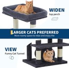 74in Large Cat Tree Tower For Indoor Cats Condo Scratching Post Pet Play House