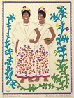 Original Vintage Carlos Merida 1945 Silkscreen Print  papantla  Signed In Plate