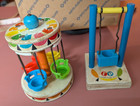 Vtg Fisher Price Little People Amusement Park Swing   Chair Ride Swing 1960-63