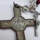Vintage Catholic Rosary Crucifix Lot St Benedict Cross Beaded Religious Jewelry