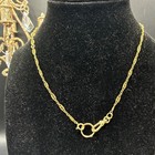 Vintage Gold Filled Watch Chain   Victorian Valentine Heart Fob Pendant Amethyst