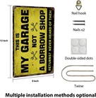 Vintage Garage Metal Wall Rustic Decor Retro Tin Metal Signs Garage Warehouse