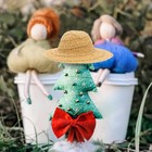 10pcs Miniature Woven Hats Mini Straw Hats 2 75 Inch Knitting Dollhouse