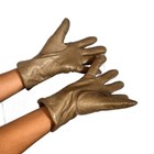 Vintage 80 s Gloves Size 6 Classic Mob Wife Old Money Elegant Tan Leather Gloves