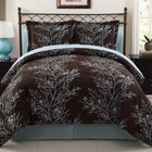 8-piece Reversible Comforter Set Microfiber Bed-in-a-bag Queen Hypoallergenic Us
