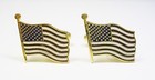 Vintage Dante Cufflinks American Flag Cuff Links Patriotic Formal Wear