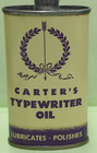Vintage  Carter s Typewriter Oil 3oz Lead Top Handy Oiler