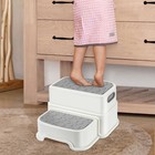 Two Step Stool For Kids Anti-slip Toddler Toilet Potty Training Stool Anti-slip