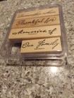 Stampin Up    Elegant Beginnings - Phrase Starters Set Of 4 Card Making  2003