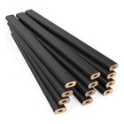 Bulk Carpenter Pencils - 12 Pack Hard Lead  2  hb  Wooden Graphite Pencils For L
