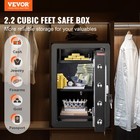 Vevor Safe Box 2 2 Cubic Feet Home Safe Steel For Cash Gold 15 75x13x23 6 Inch