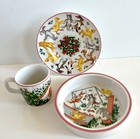 Tiffany Playground Child   s 3-piece China Set Bowl Cup   Plate Tiffany   Co Ec