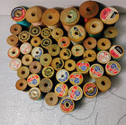 50  Vintage Wood Wooden Thread Spools