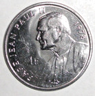 2004 Congo Coin 1 Franc Pope John Paul Ii In 1978 African Lion Cat Wildlife