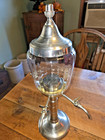 Vintage Absinthe Liquor 4-spout Fountain - Satin Silver Plated Brass  21  Tall