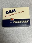 Vintage Shaving Gem Micromatic Razor With Push-pack 10 Razor Blades Box   Papers
