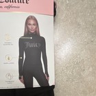 Juicy Couture Black 2-piece Set L Top   Leggings Quarter Zip Thumbholes