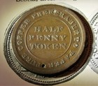 Canada Trade   Navigation Token Half Penny 1813 199a Halifax Nova Scotia Br 963