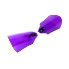 Transparent Purple Pmma Acrylic Hand Grips Guard Fit Harley Touring Dyna Softail
