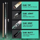 Feshir 58 Inch 20oz Maple Billiard Pool Cue Stick Set With 12 5 Mm Tip