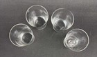 Lot Of 4 Antique Pre-prohibition Shell Whiskey Shot Glasses Saloon Barware
