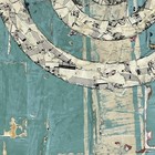 Original Framed Mixed Media Modern Art Collage Painting 12x18  ritual 