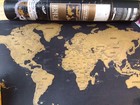 Scratch Map Of The World  Luckies Deluxe Travel Edition   16 5   x 11 7    In Tube